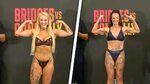 EBANIE BRIDGES WEIGHS IN WEARING LINGERIE for Fight Camp bat